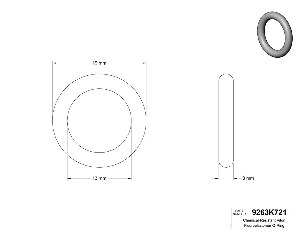Technical drawing - 9263K721